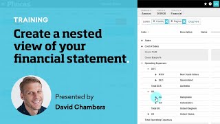 Create a nested view of your financial statement