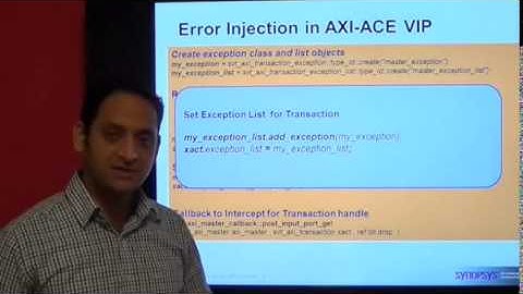Programming AXI-ACE VIP to Generate Error Scenarios | Synopsys