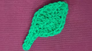 How to Crochet a Leaf | Free Crochet Pattern of Leaf | Crochet Free Patterns