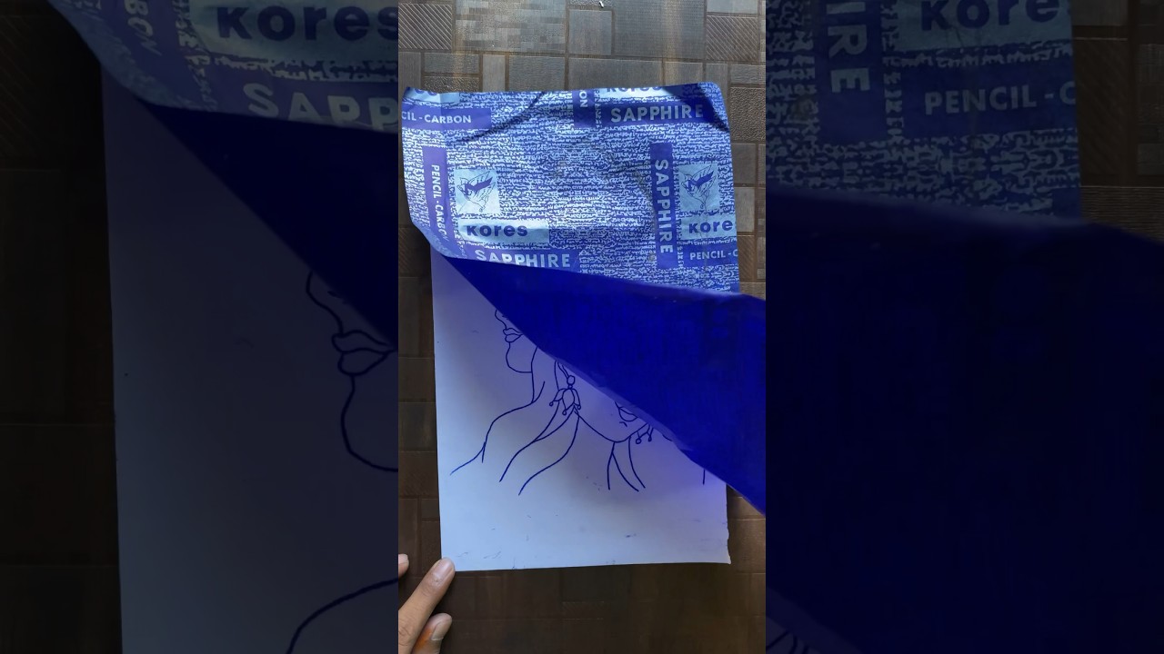 🫣 1st Time Carbon Copy #shorts #paintings #jaishreeram #trending #jomansovlogs