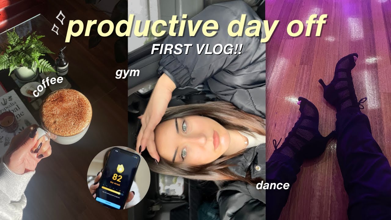 PRODUCTIVE DAY OFF VLOG | cleaning, gym, learning spanish + heels dance class! 🤎