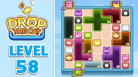Drop The Cat Level 58 Walkthrough Solution