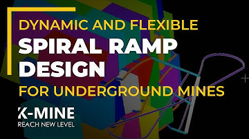 Dynamic Spiral Ramp Design for Underground Mines with K-MINE