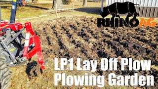 RhinoAG LP1 Lay Off Plow (Middlebuster) Garden Tilling
