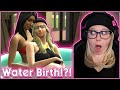 WATER BIRTH?!?! 😍|| PandaSama Childbirth Mod! Sims 4