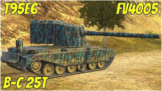 T95E6, FV4005 & B-C 25t ● WoT Blitz