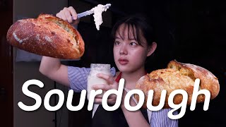 The Easiest Sourdough Bread with Tangzhong | Soft Sourdough Artisan Bread