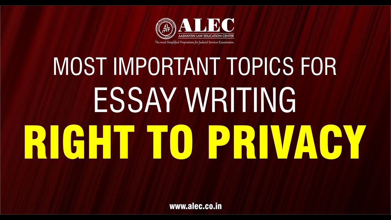 essay about right to privacy