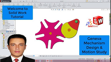 Solid Work Tutorial :Geneva Mechanism Design & motion study