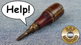 Tiny Screwdriver Restoration - Steel, Wood and Brass