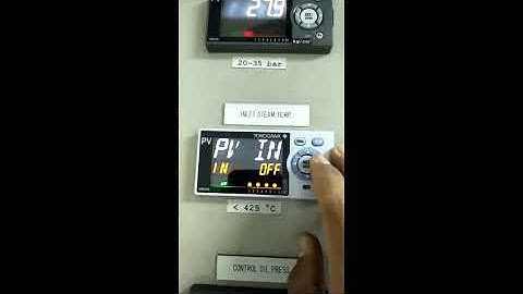 Quick setting controller Yokogawa UM33A, temperature control Thermocouple k2,  with Retrans PV1