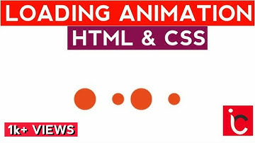Loading Dots Animation on html and css using VS code