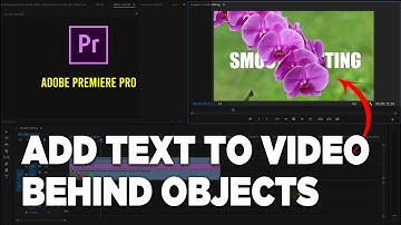 How To Add Text Behind Objects Adobe Premiere Pro Tutorial