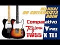 Guitarra tagima tw55 e phx instrumentos tl1  comparativo