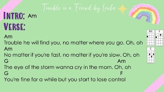 Trouble is a Friend - Lenka (Ukulele Play Along)