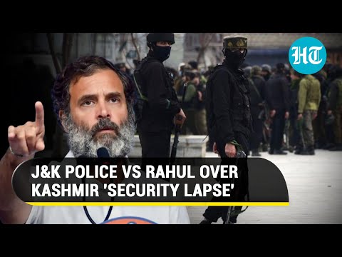 J&K police counters Rahul Gandhi's security lapse claim in Kashmir; 'We were never informed...'