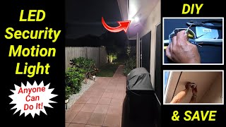 How To EASILY Install Outdoor Soffit LED Motion Security Lights ~ DIY