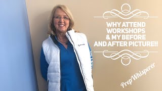 Why I chose  WW Workshops/meetings vs online only member -& my before and after pic Weight Watchers