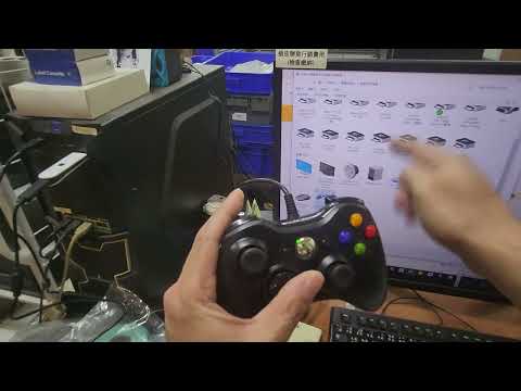 【技術支援】XBOX360 有線手把 透過 手把藍芽接收器 連接到電腦SWITCHPS4主機的實測跟說明 20251012
