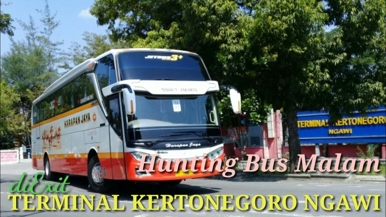 Hunting Bus Malam diExit Terminal Kertonegoro Ngawi