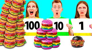 100 Layers of Food Challenge | Awesome Kitchen Tricks by PaRaRa Challenge
