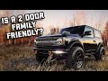 FORD BRONCO FOR FAMILY VEHICLE - 2 Door Ford Bronco tested by Family of 4 + 2 dogs