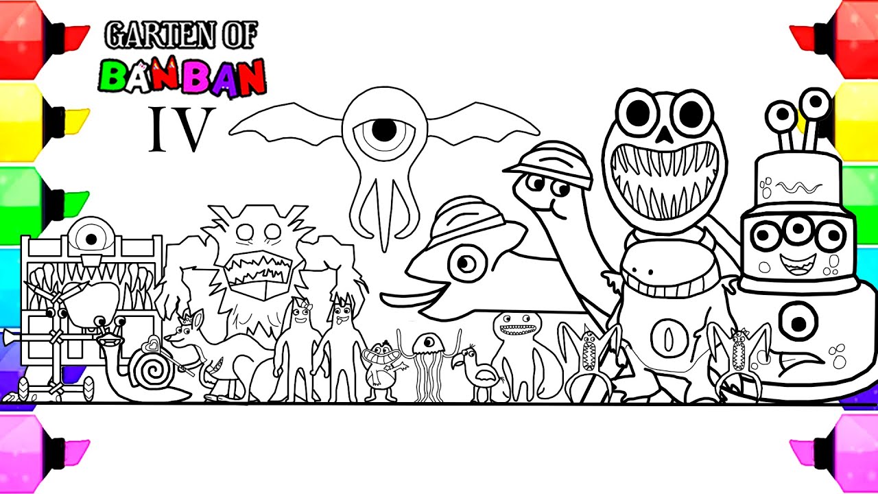 Garten of Banban Coloring Pages Free Printable & Easy to Color