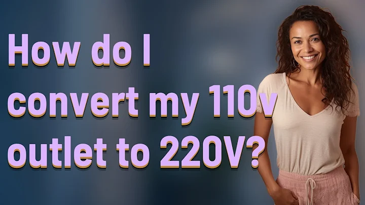 How do I convert my 110v outlet to 220V?