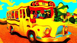 Wheels Go ROUND & ROUND! Wheels on the Bus Go Round and Round🚌🎶✨ | Sing Along Nursery Rhymes