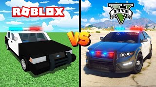 Funny Police Car Tests in GTA 5 and Roblox (Which Will Win?)