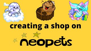 How to start a shop on neopets