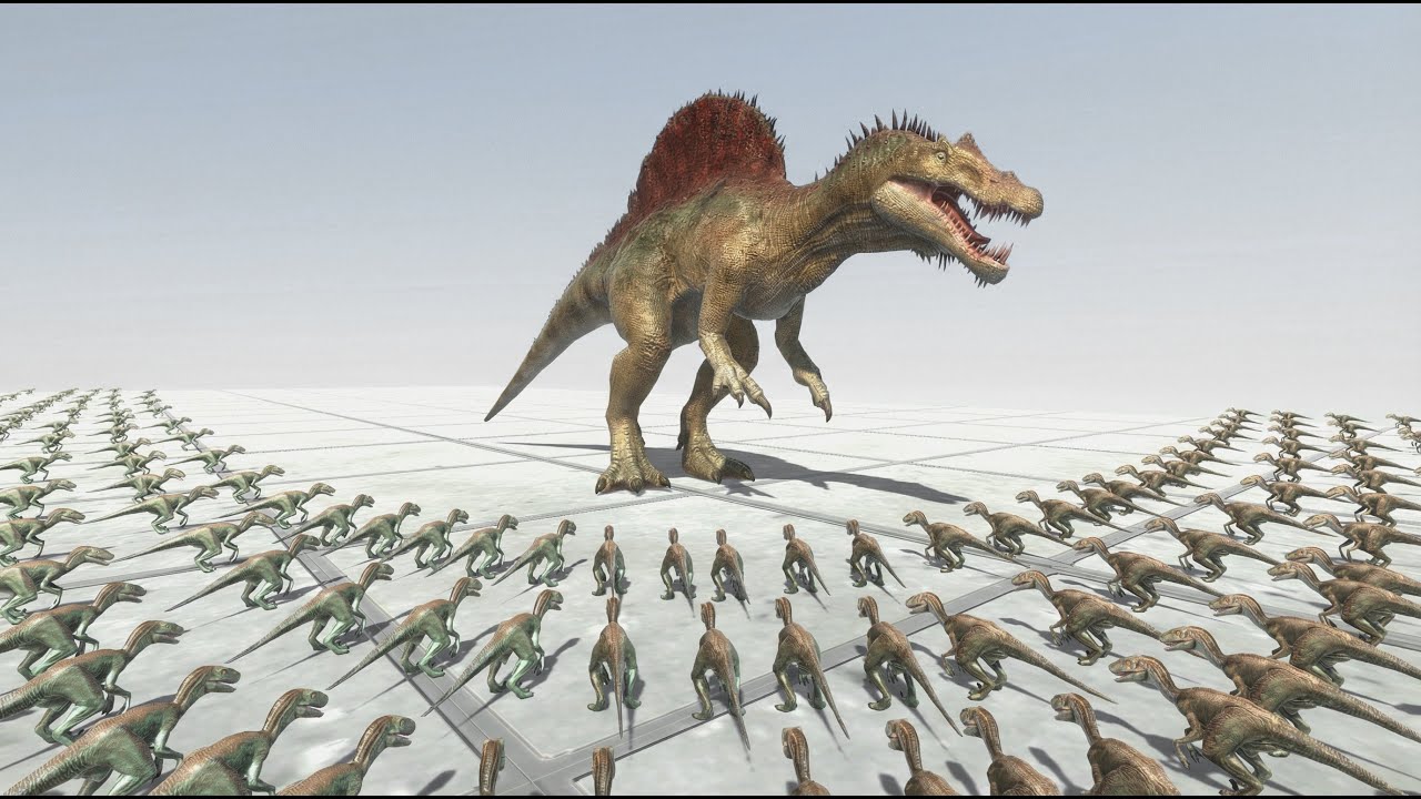 How Many Velociraptors Does It Take to Defeat Carnivorous Dinosaurs? - Dinosaurs Simulation
