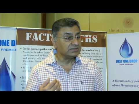 Dr Mahesh Gandhi on his experience with Homoeopthy and Psychological problems