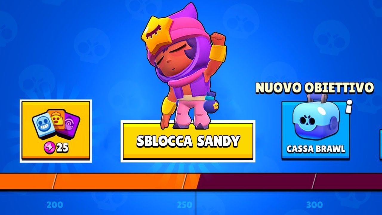 Sblocco Sandy A 250 Coppe Brawl Stars Ita Youtube - come trovare sandy su brawl stars