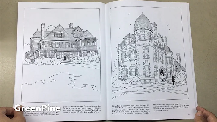 Flip Through | The American House Styles of Architecture Coloring Book by A. G. Smith