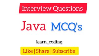 part-1 Java basic MCQ,s | Java Basic MCQ&#39;s Questions &amp; Answers ( Hindi ) | learn_coding