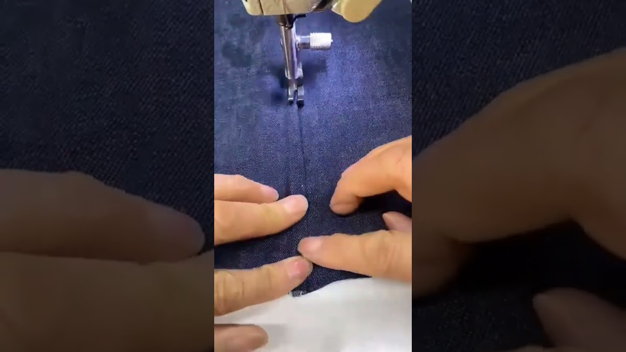 Fabric welt stitching method