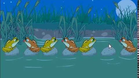 Frog leap puzzle game level complete