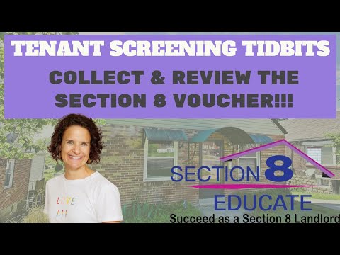 GET THE VOUCHER-- Section 8 Tenant Screening Step 1!