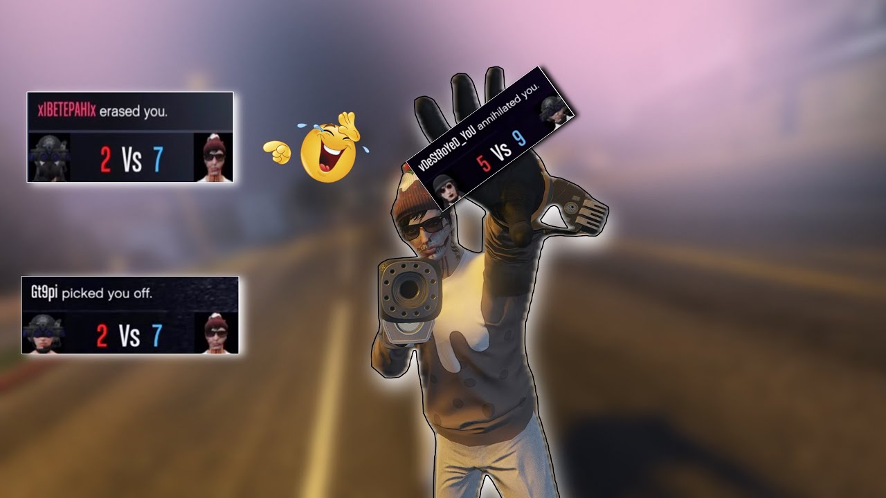 Wannabe Tryhards Gets Embarrassed By A GingerBread Man In GTA ONLINE