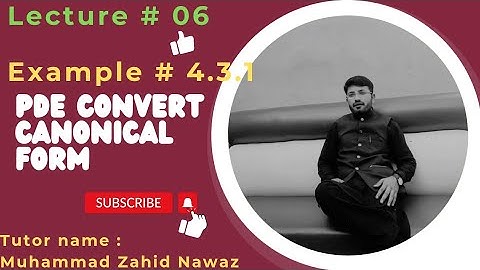 ||4Uxx+5Uxy+Uyy+Ux+Uy=2||Partial differential equation convert canonical form||Example#4.3.1||Tyn U|