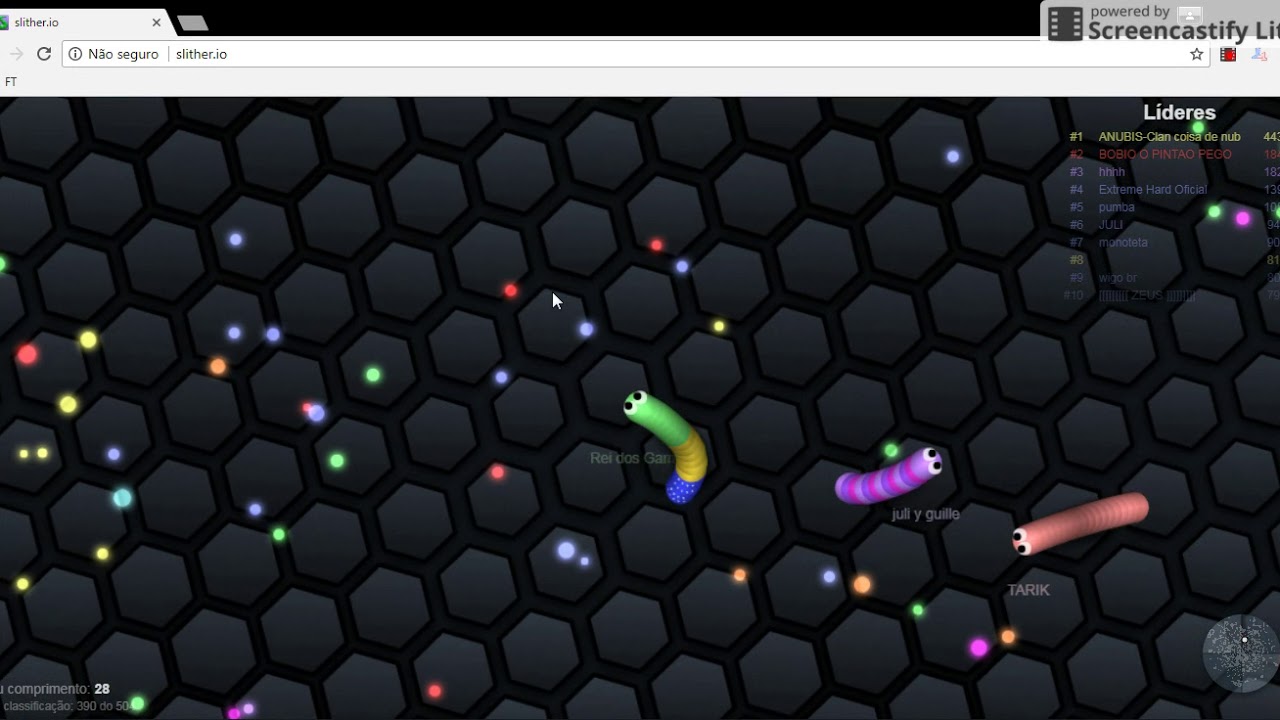SLITHER.IO: ONLINE - VOLTEI COM O JOGO DA MINHOCA! - YouTube