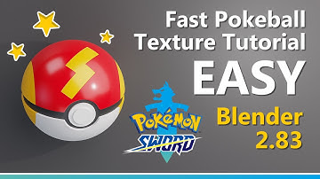 How to create a Fast Pokeball Texture in Blender