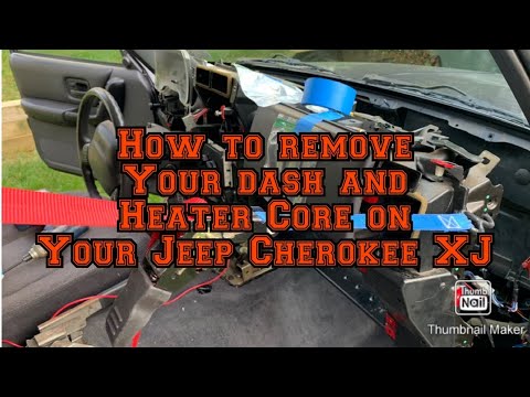 Part 1 of 2 - How to remove a Heater Core & AC Evaporator core -Jeep Cherokee XJ & remove dashboard.