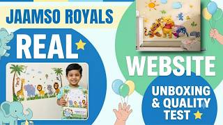 Kids Wall Sticker Real vs Website   JAAMSO ROYALS Review, Unboxing & Quality Test ⭐ screenshot 1