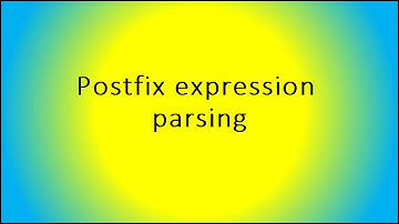 Postfix expression parsing