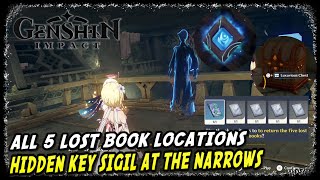 Enkanomiya All 5 Lost Book Locations Genshin Impact Hidden Key Sigil at The Narrows