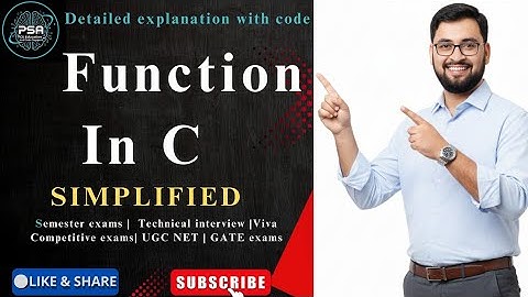 Function in C | Super important topic  Complete session for the Beginner 