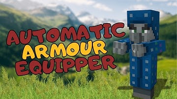 How to Make an Automatic Armour Equipper in Minecraft | Minecraft Tutorial (2025)