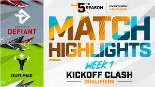 @TorontoDefiant  vs Houston @OutlawsOW | Opening Weekend Highlights  | Week 1 Day 4